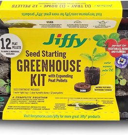 Jiffy Jiffy 36mm Peat Pellet Seed Starting Greenhouse with 12 Bio Pellets