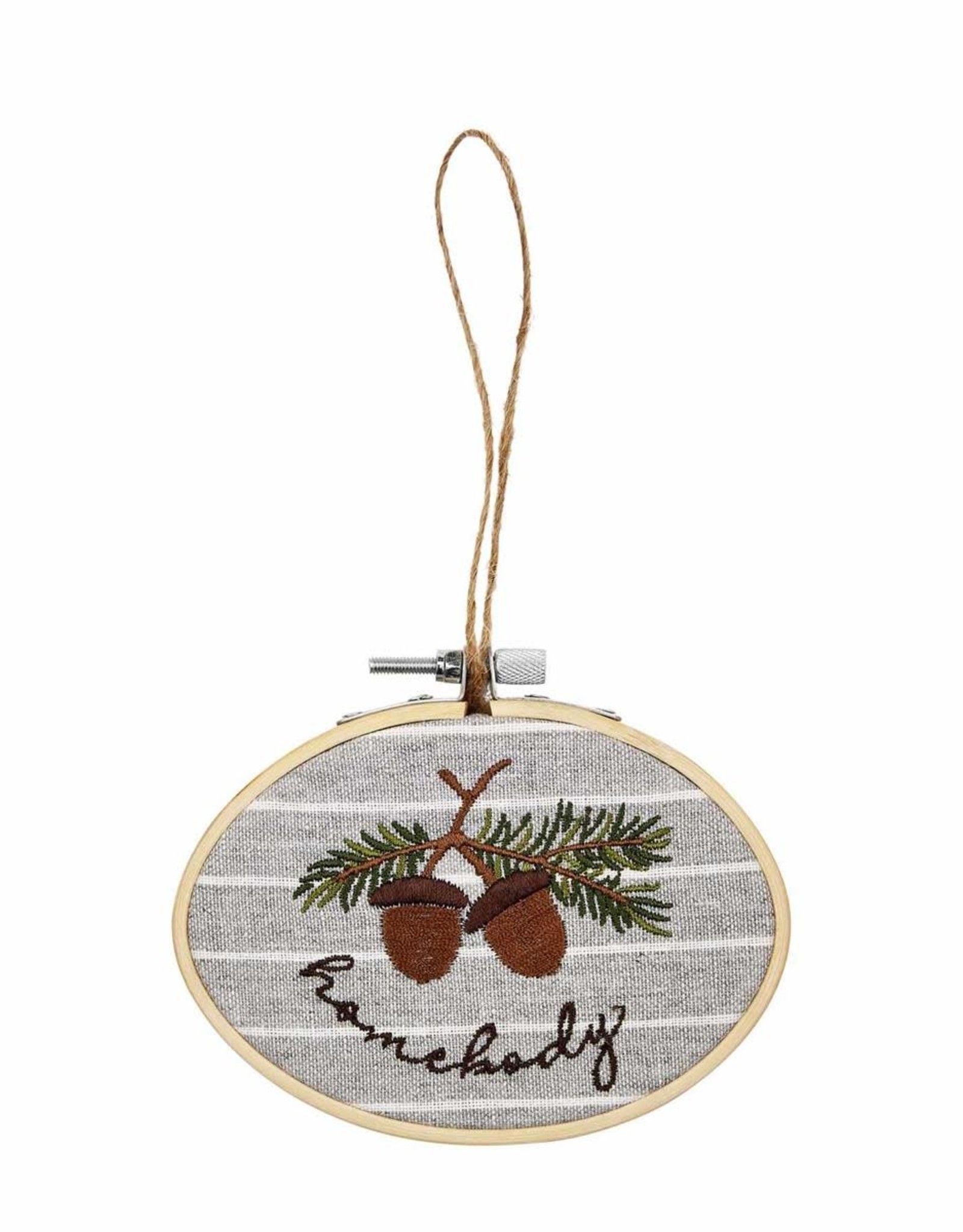 Acorn Embroidery Hoop Ornament
