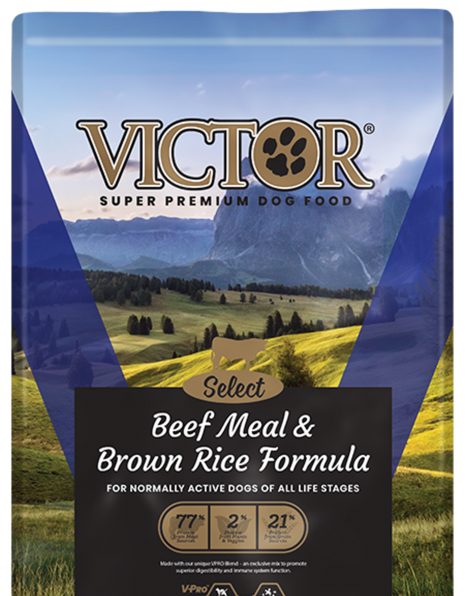 Victor Victor Dog  Beef & Brown Rice 40#
