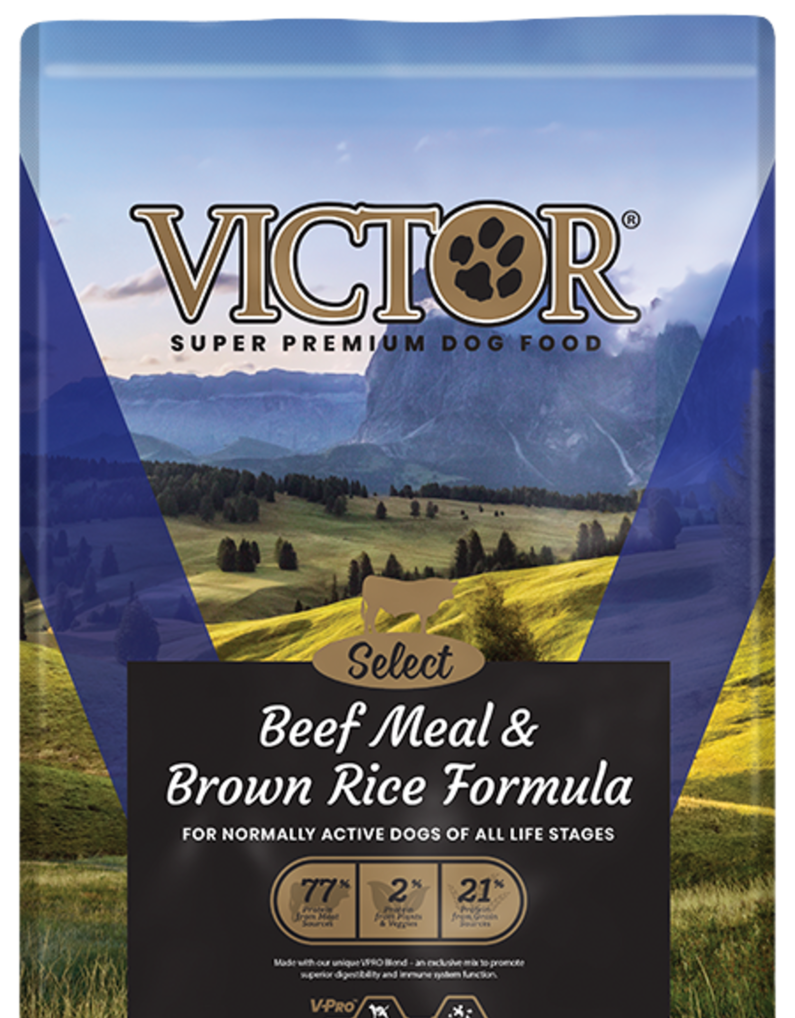Victor Victor Dog Food Beef & Brown Rice 40#