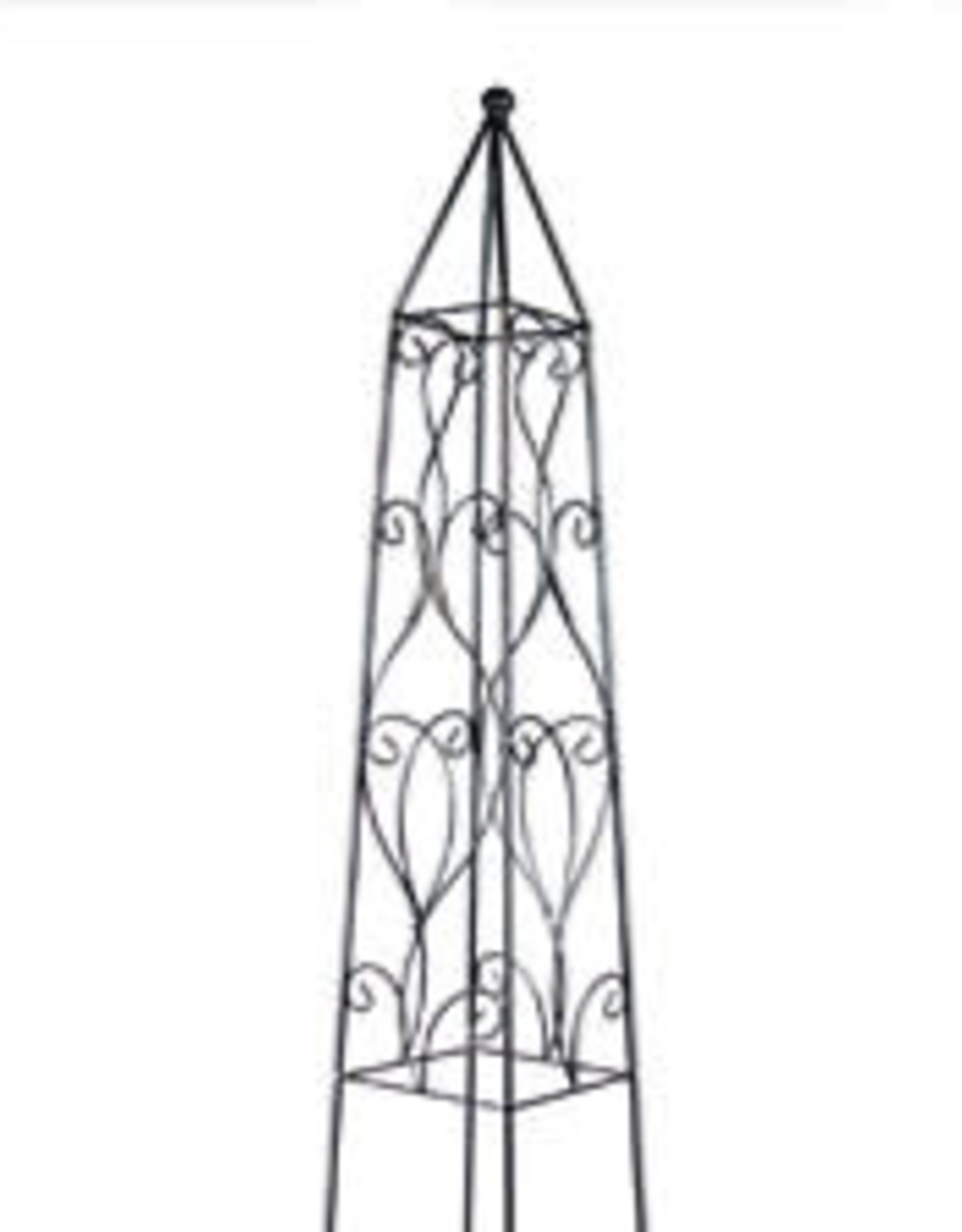 Wisteria Obelisk Black 36"