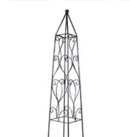 Wisteria Obelisk Black 36"