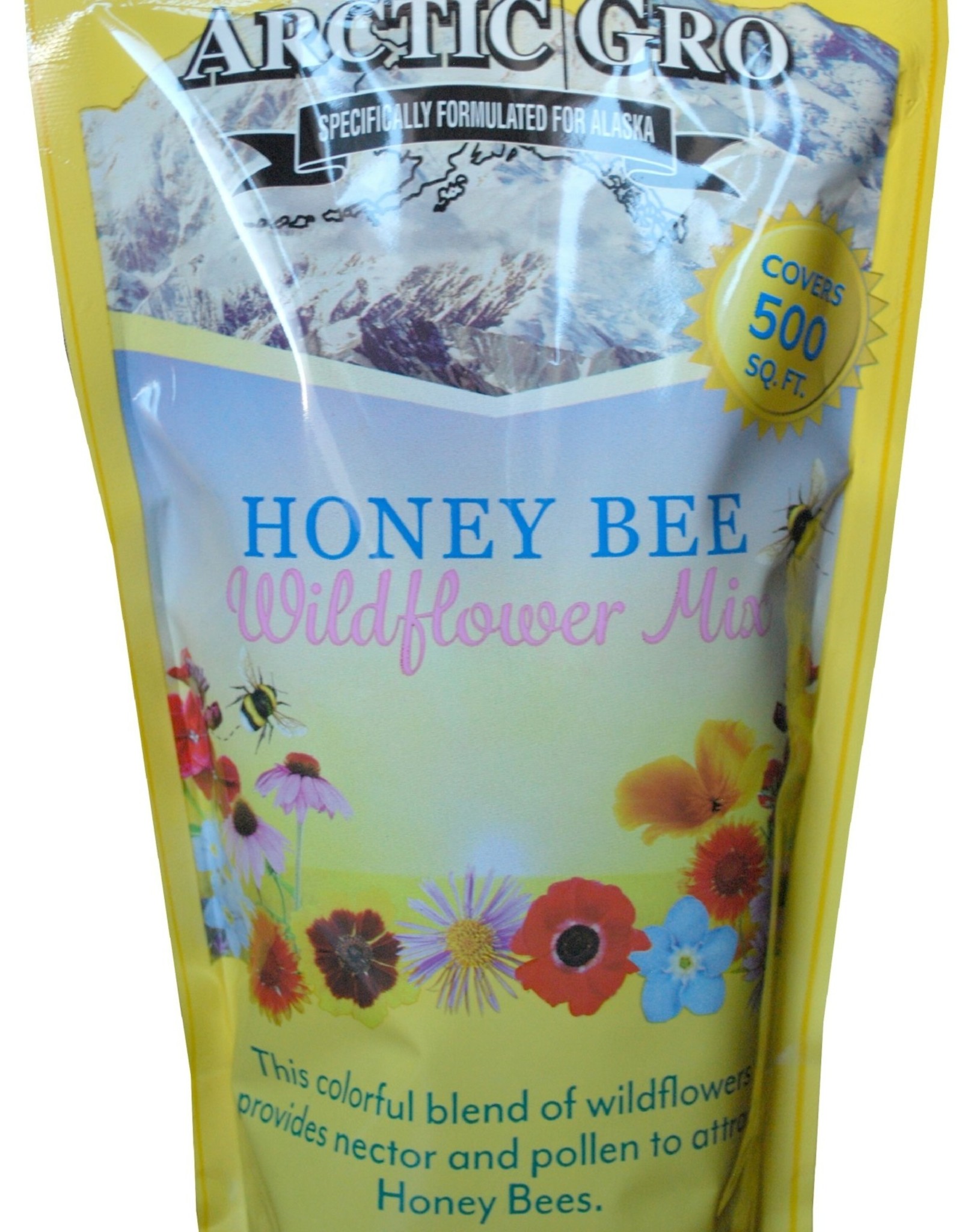 Arctic Gro Honey Bee Wildflower mix 1lb 500 sq ft