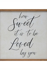 Framed Wall Décor "How Sweet It Is" 14in
