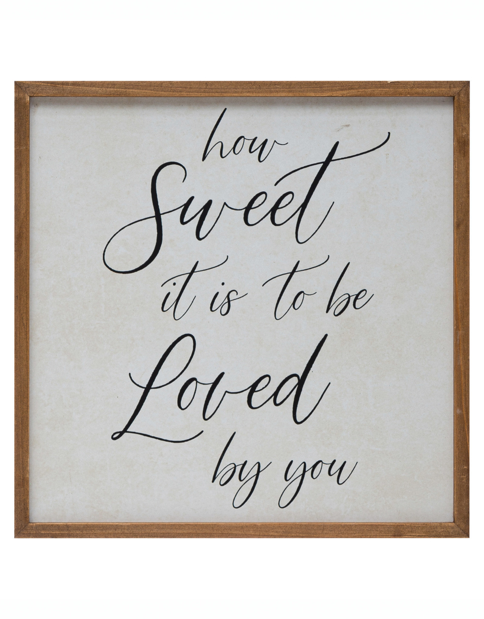 Framed Wall Décor "How Sweet It Is" 14in