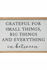 Wood Framed Wall Décor "Grateful"