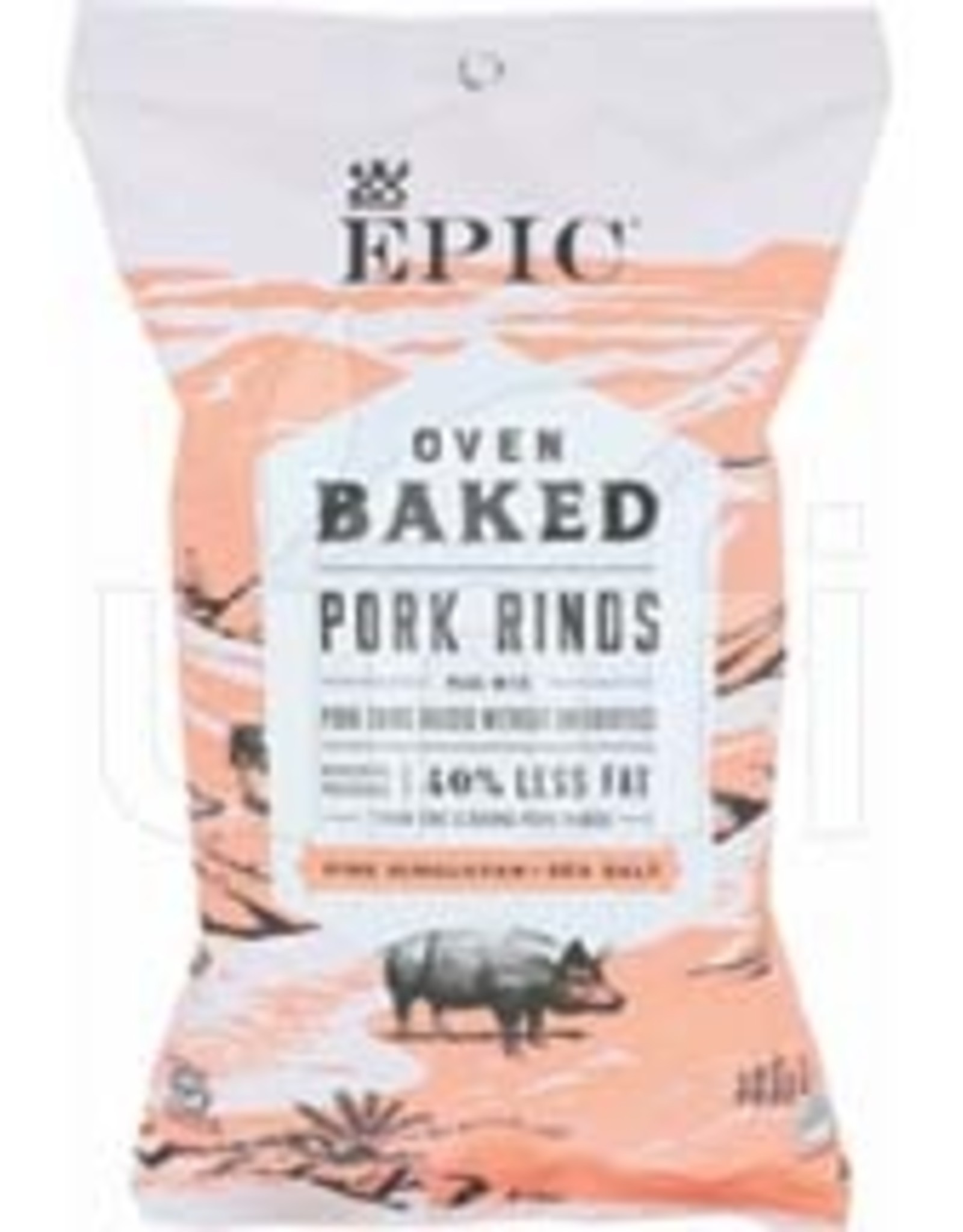 Epic Pork Rinds; Pink Himalayan & Sea Salt 2.5oz Wagon Wheel