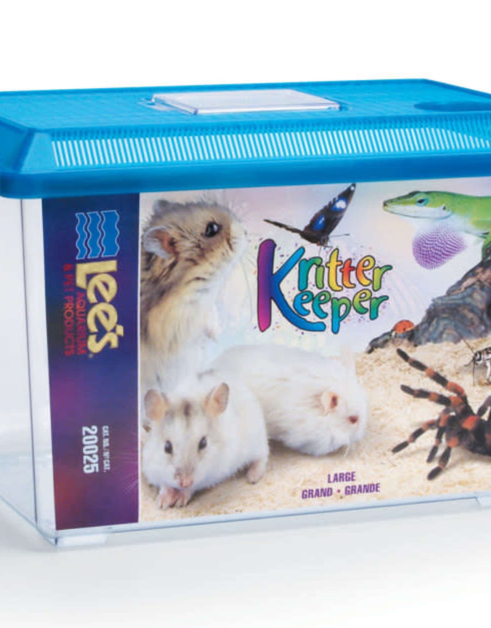 LEE'S AQUARIUM & PET PRODUCTS Rectangle Kritter Keeper with Lid Assorted, 3 gal, LG