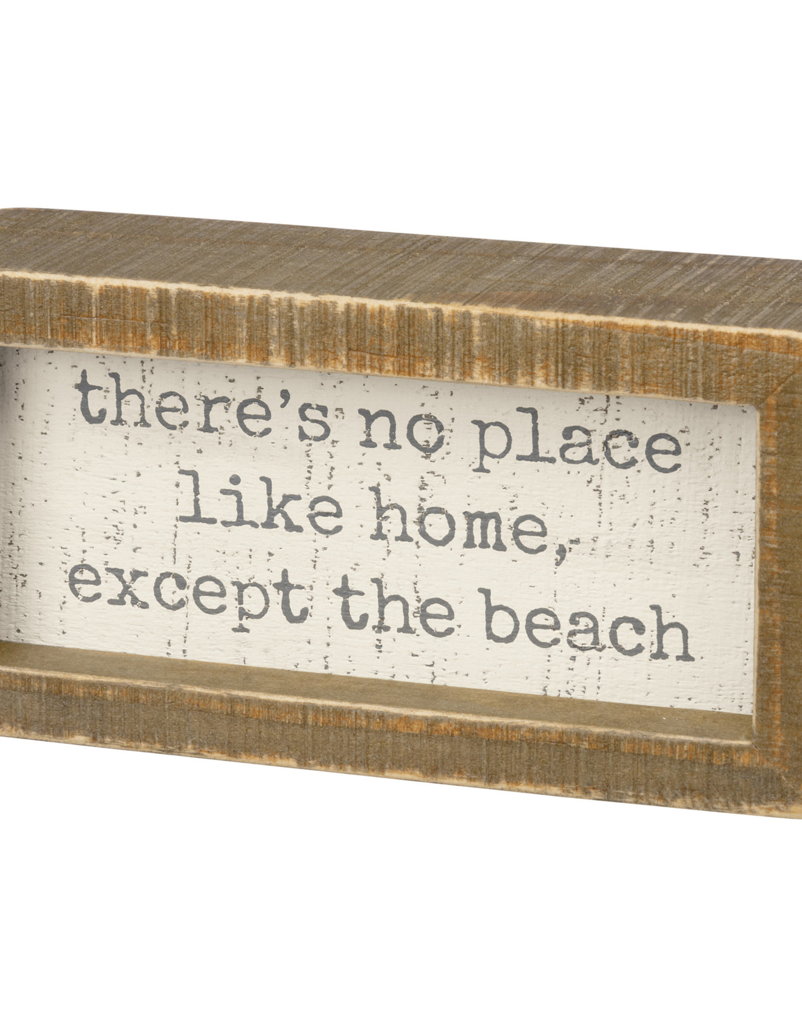 Inset Box Sign - No Place Like The Beach