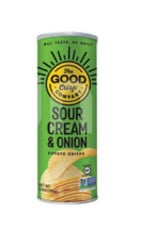 The Good Crisp Co. Potato Chips; Sour Cream & Onion 5.6oz