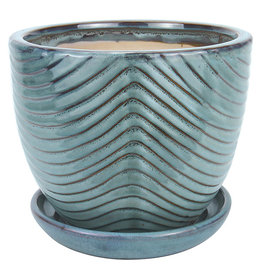Swirl Drape Planter Hunter 6"