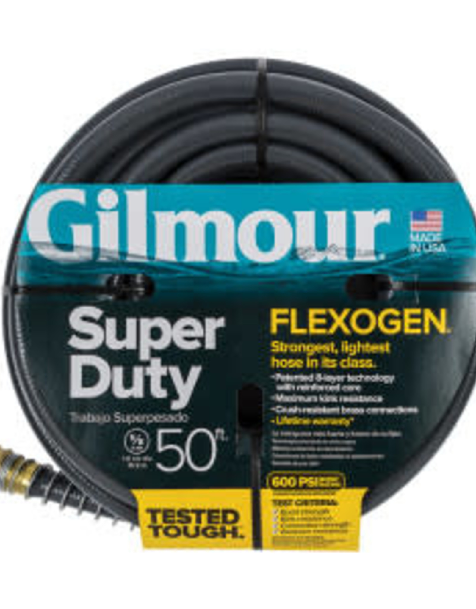 Gilmour Flexogen Super Duty Hose 5/8in x 50ft