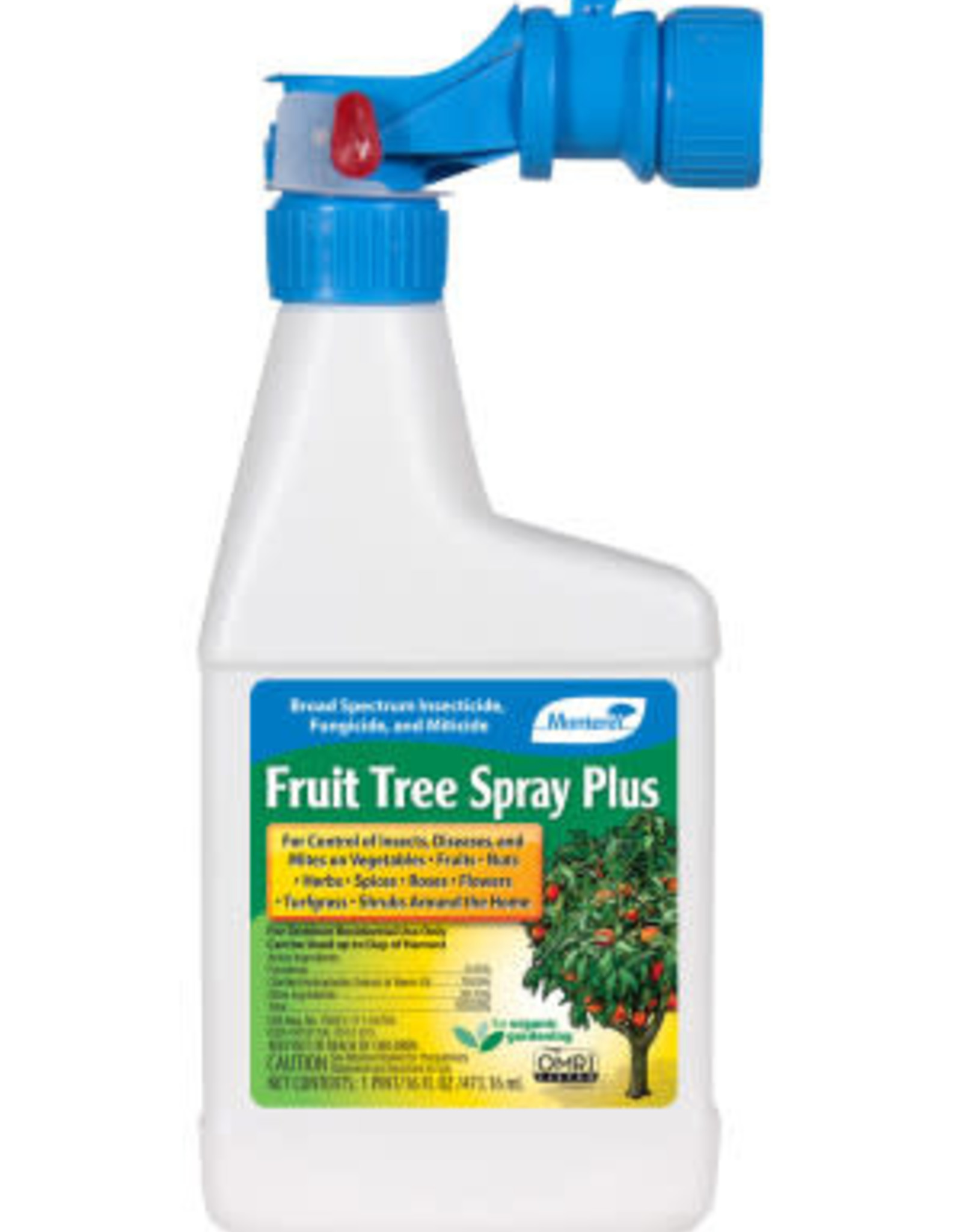 Monterey Fruit Tree Spray Insecticide Fungicide Miticide RTS Organic 16oz
