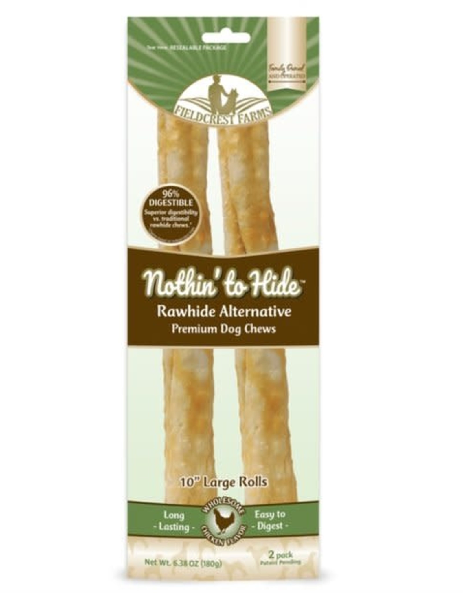 Nothing to Hide Nothin' To Hide Roll Dog Treat 10 in 2 pk