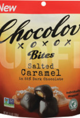 Chocolove Dark Chocolate Bites; Salted Caramel 3.5oz bag