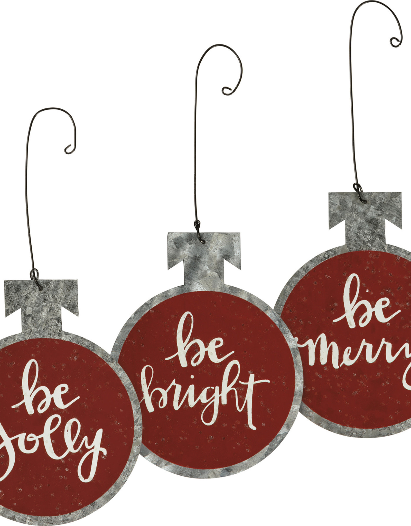 Ornament Set - Be Merry Be Bright Be Jolly