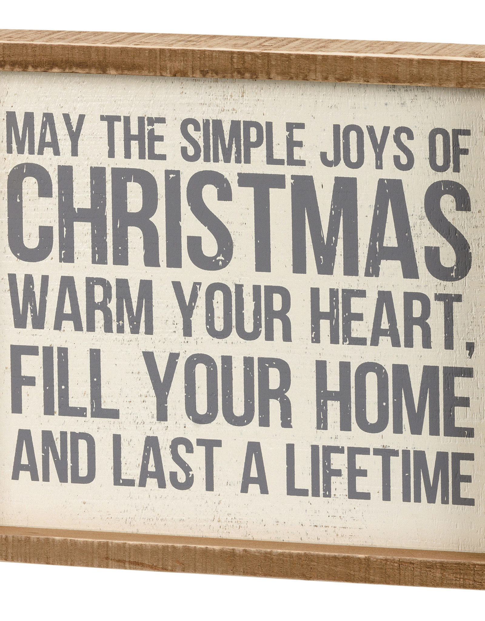 Inset Box Sign - The Simple Joys Of Christmas