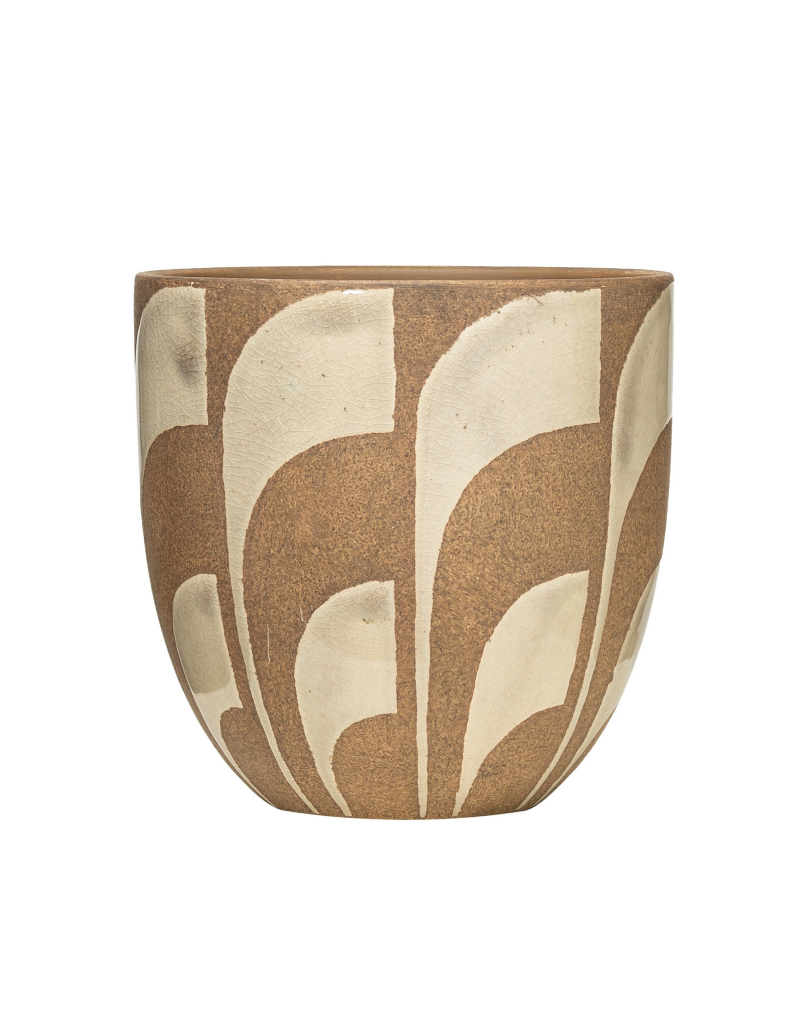 Hand-Painted Terracotta Planter 6"