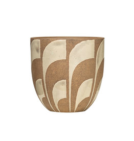 Hand-Painted Terracotta Planter 6"