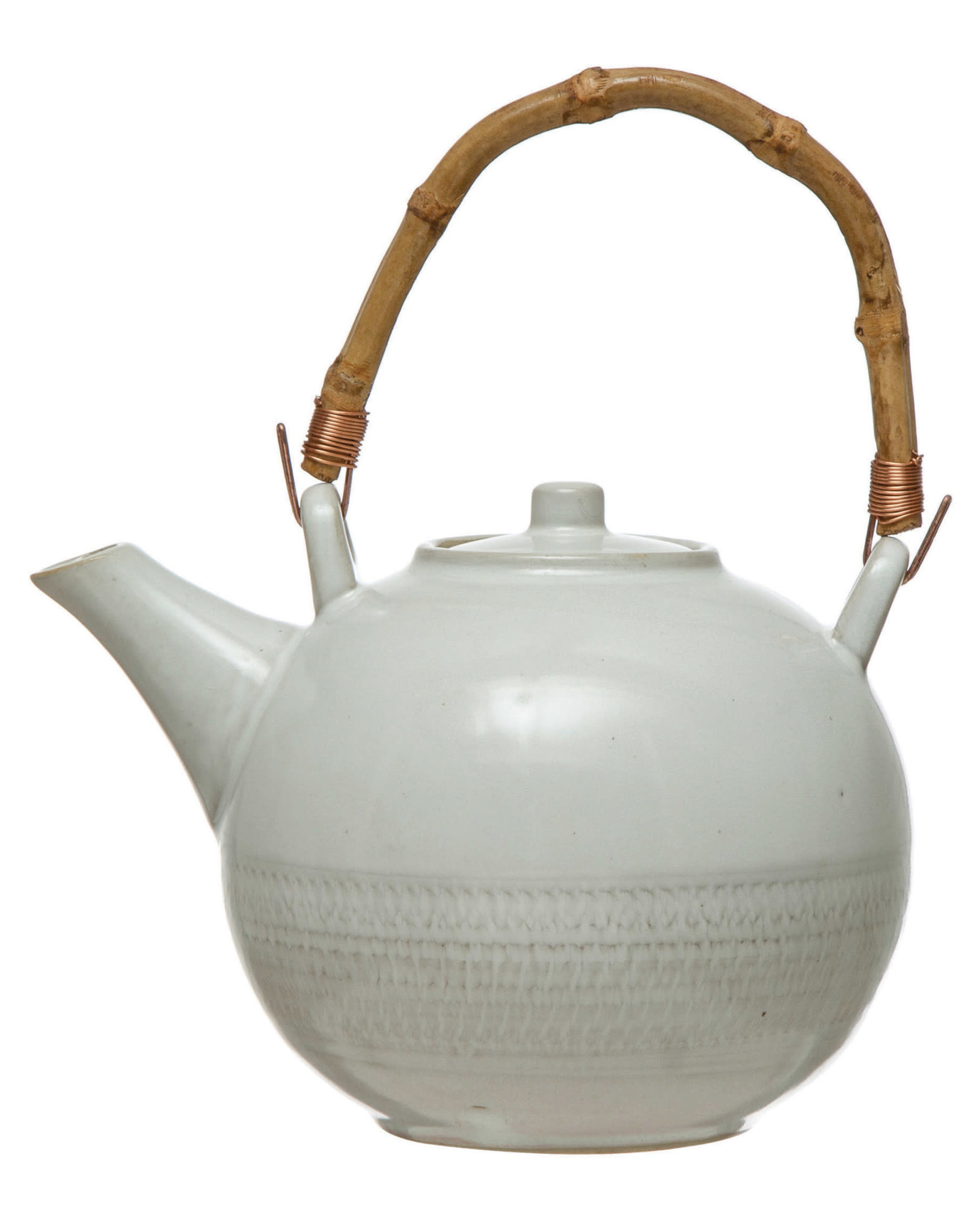 Teapot with Handle and Strainer, Set of 2