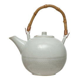 Teapot with Handle and Strainer, Set of 2