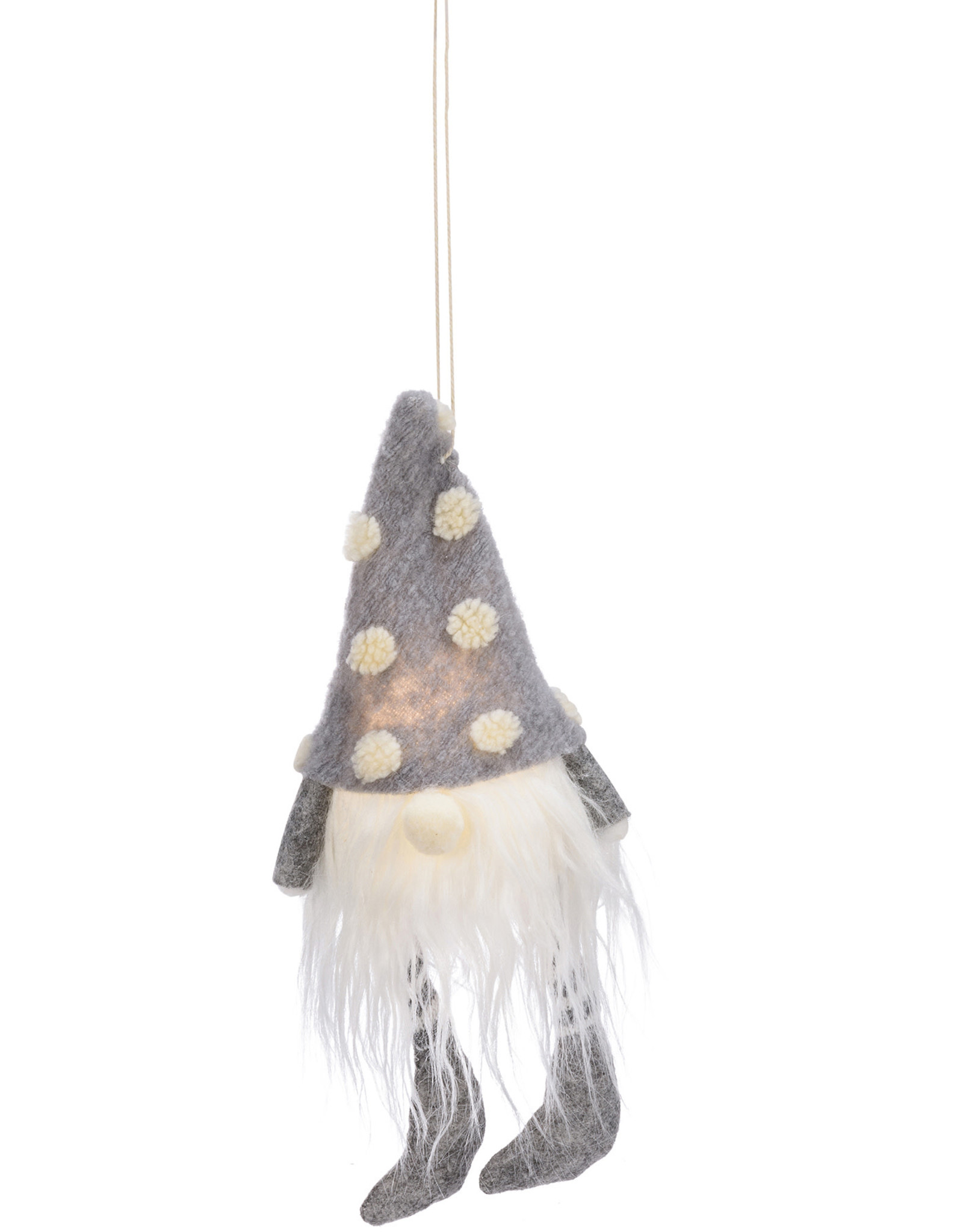 Ornament - Grey Dot Gnome