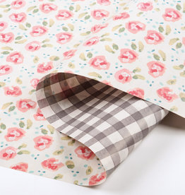 Gift Wrap - Pink Florals 9.75 ft. x 30"