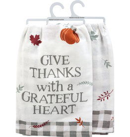 Kitchen Towel - Give Thanks With A Grateful Heart