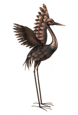 Regal Art Bronze Crane 27" - Wings Up