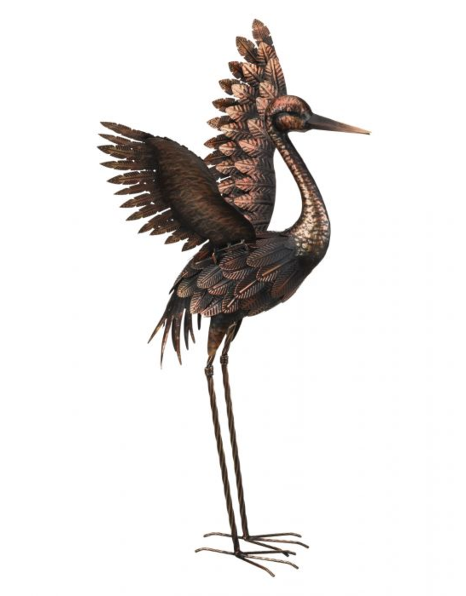 Regal Art Bronze Crane 27" - Wings Up