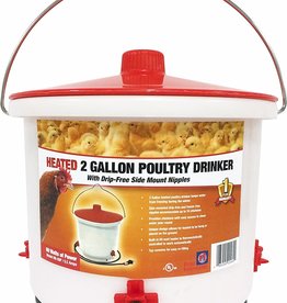 Farm Innovators HEATED POULTRY DRINKER-2 GAL, 60 WATTS with nipples