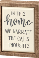 Box Sign Mini - Narrate The Cat's Thoughts