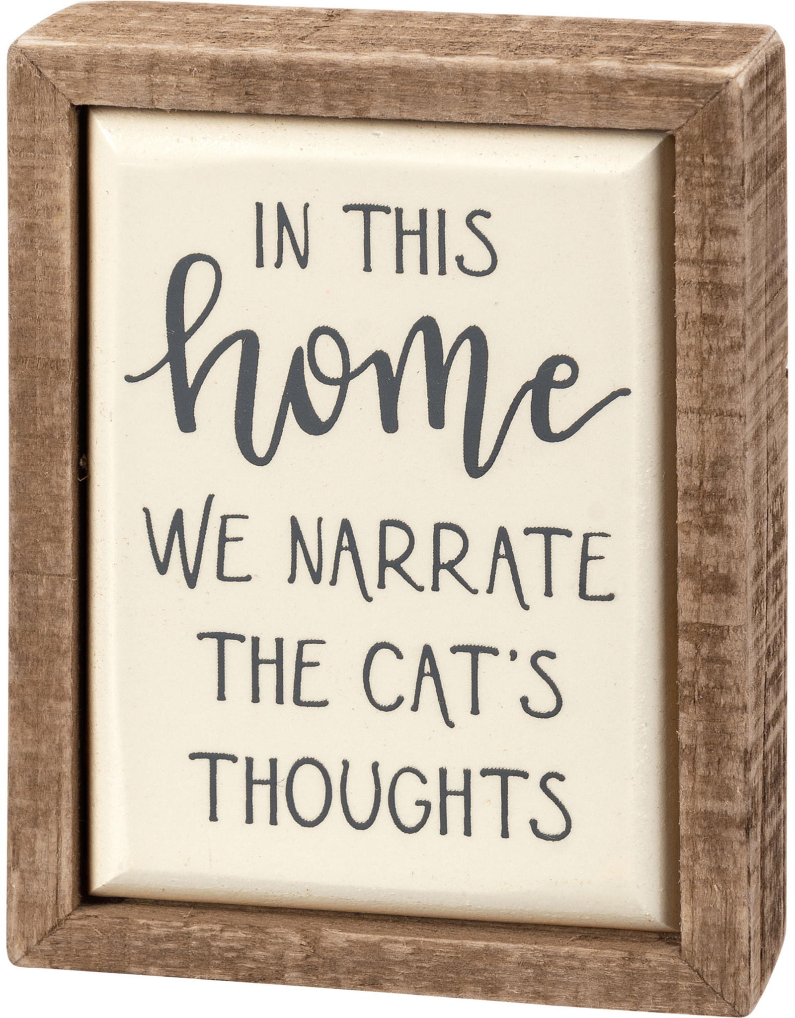 Box Sign Mini - Narrate The Cat's Thoughts