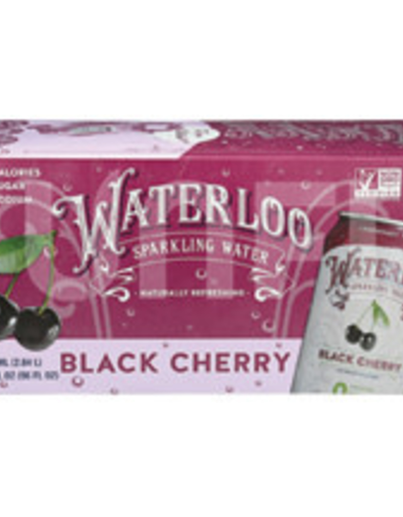 Waterloo Sparkling Water Black Chry 12oz