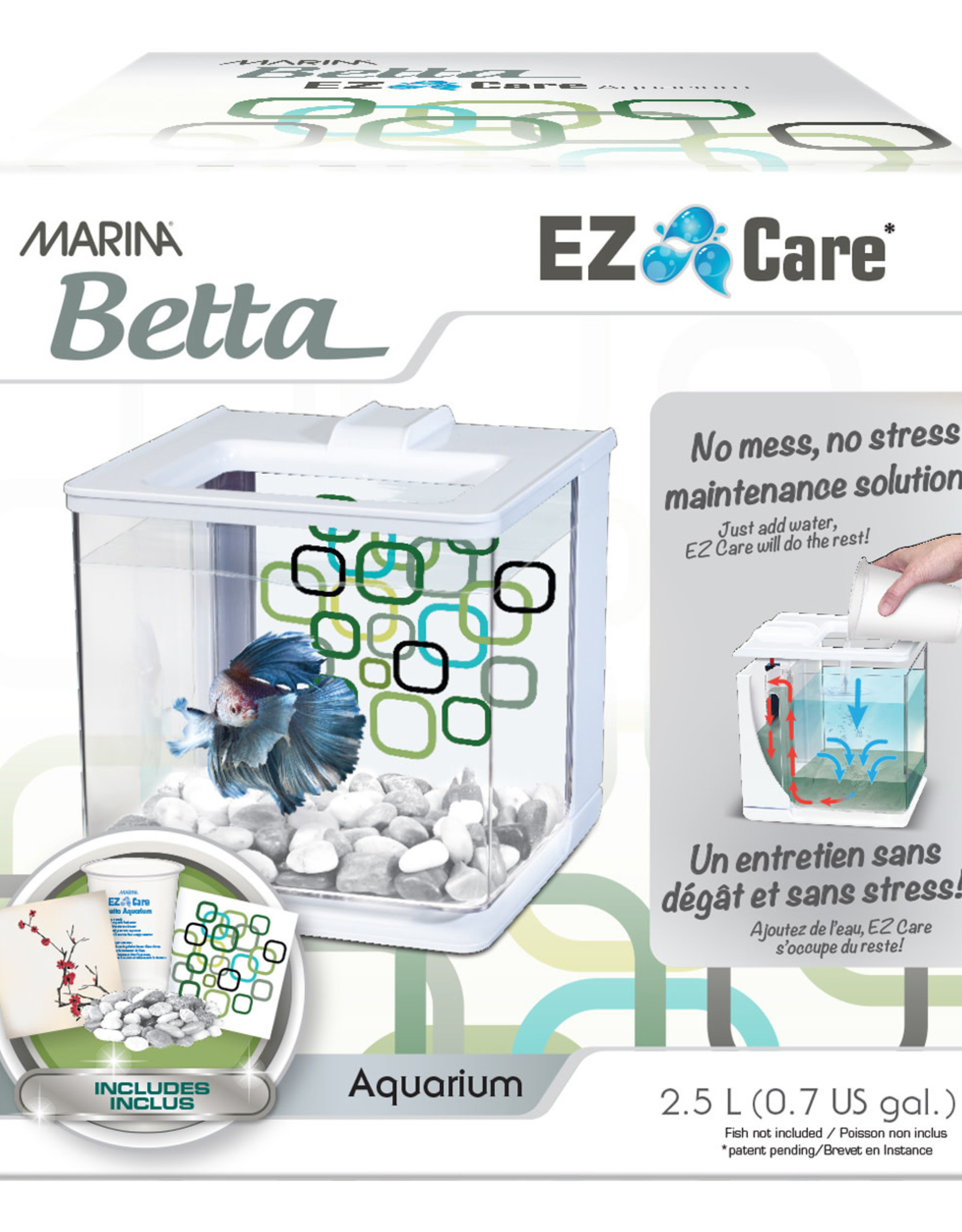 Hagen Marina  2.5L EZ-Care Betta Kit - White