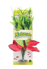 Hagen Marina Naturals Red/Green Pickerel Silk Plant, Large