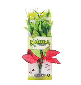 Hagen Marina Naturals Red/Green Pickerel Silk Plant, Large