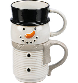 Mug Set - Stacked Snowman