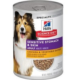 Canine Adult Sensitive Stomach & Skin Chicken & Vegetable Entrée Can single