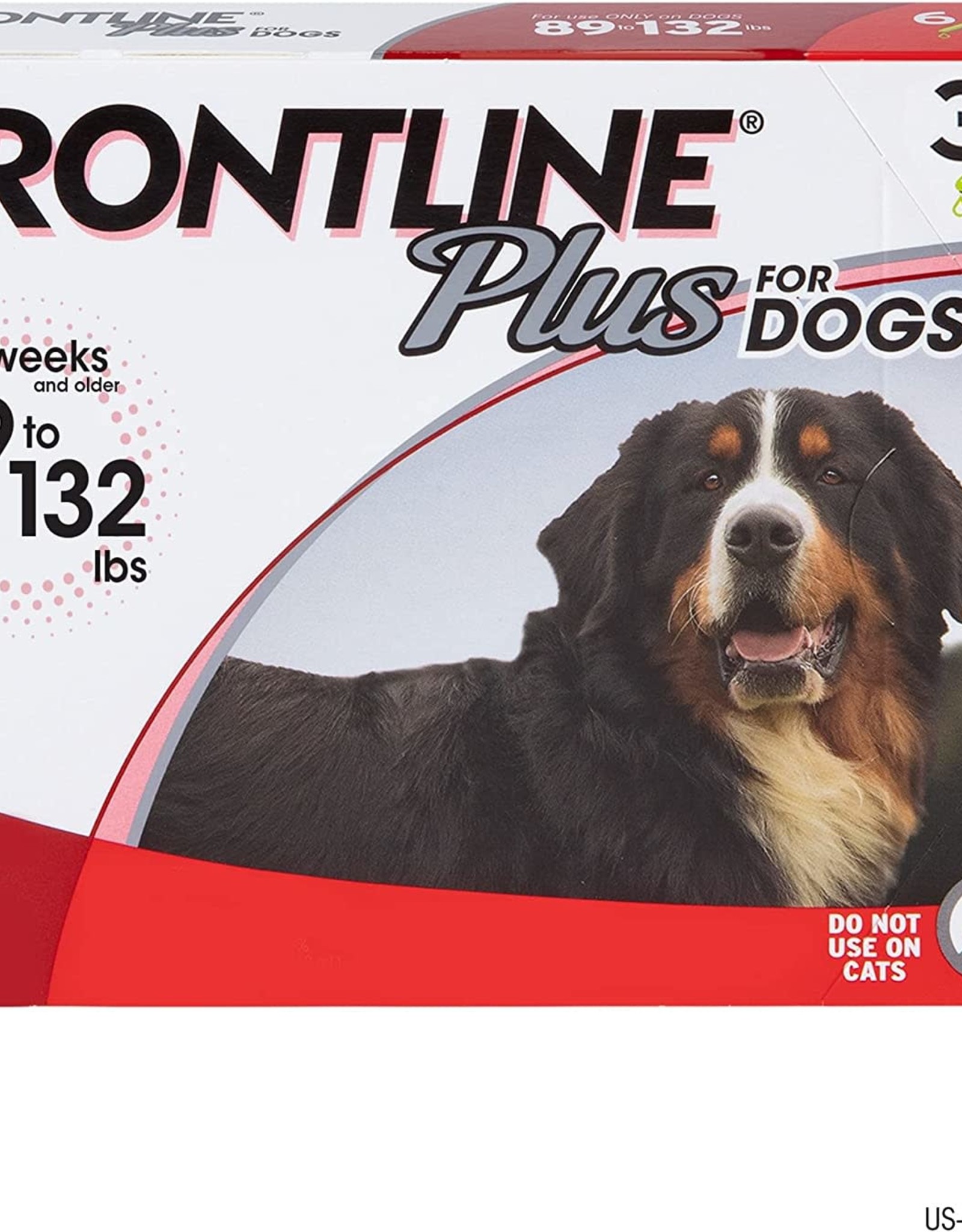 ADV Frontline PLUS Canine 89-132# RED Flea, Tick and Lice SINGLE DOSE