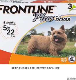 ADV Frontline PLUS Canine 05-22LB ORANGE Flea, Tick and Lice SINGLE DOSE