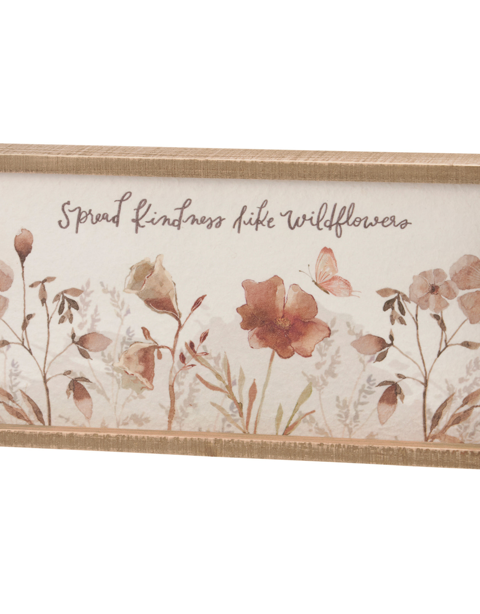 Inset Box Sign - Kindness Like Wildflowers