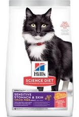 Hill's Science Diet **Feline  Adult Sensitive Stomach & Skin Grain Free  13 lb