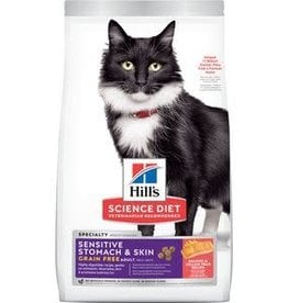 Hill's Science Diet **Feline  Adult Sensitive Stomach & Skin Grain Free  13 lb