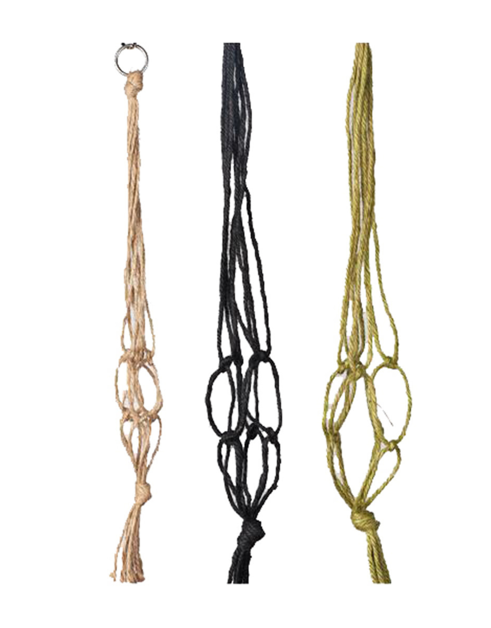 PRIMITIVE MINI JUTE HANGER - ASSORTED 18 IN