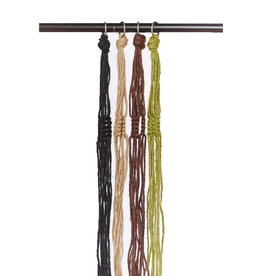PRIMITIVE COLORED JUTE HANGER - ASSORTED 36 IN