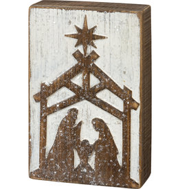 Box Sign - Nativity