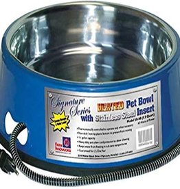 Farm Innovators Heated Pet Blue  Stainless Bowl 5.5qt