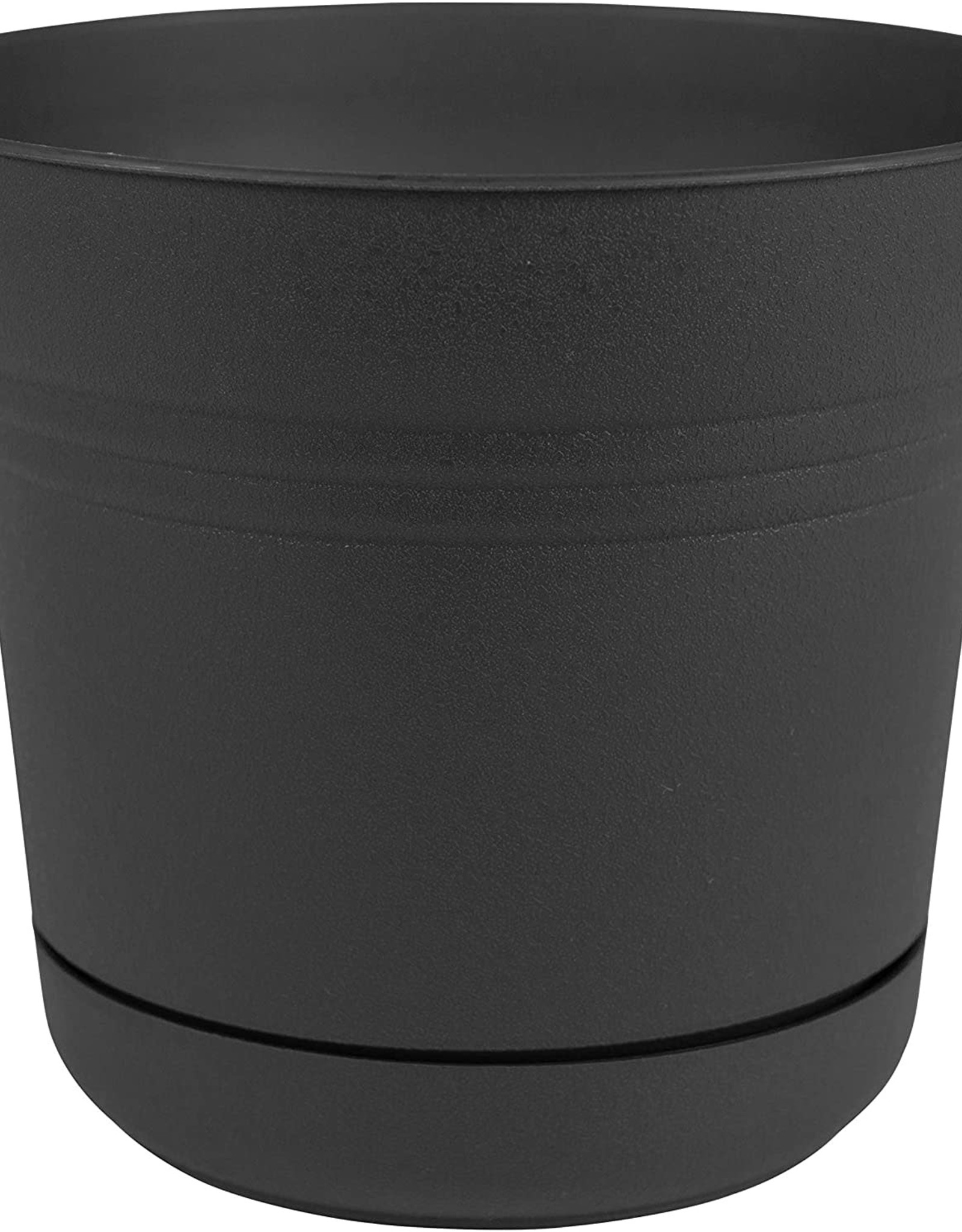 BLOEM Bloem Saturn Planter Black 5 in