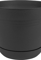 BLOEM Bloem Saturn Planter Black 12in
